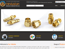 Tablet Screenshot of hindustanbrass.com